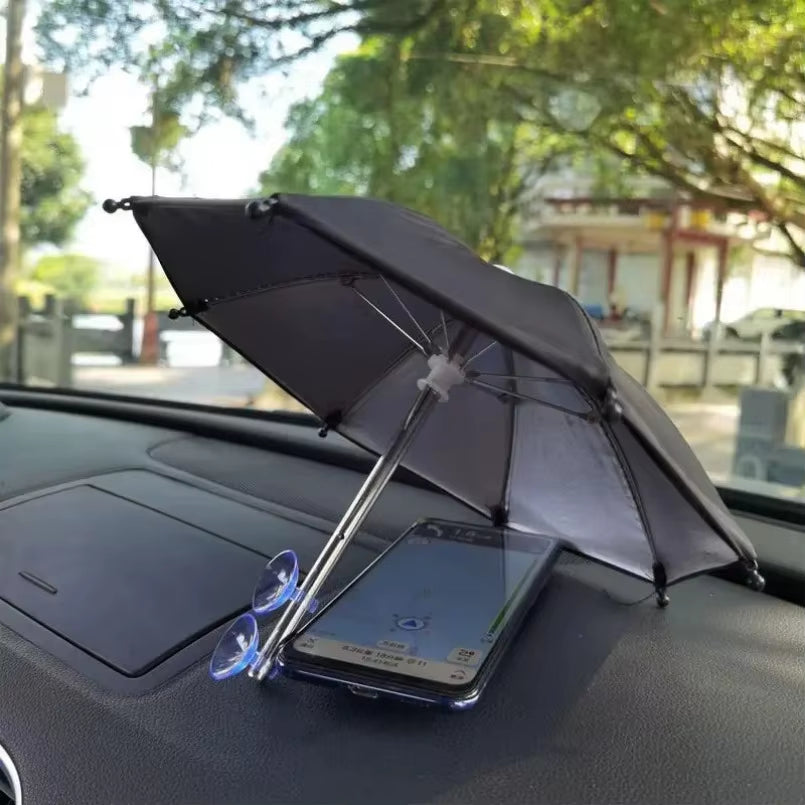 Mobile Phone Parasol Phone Umbrella Sun Anti-Glare Sun Shade Cover Car Visor Sunshade Sucker Holder for Iphone Samsung Live