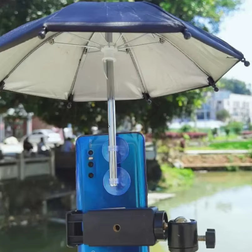 Mobile Phone Parasol Phone Umbrella Sun Anti-Glare Sun Shade Cover Car Visor Sunshade Sucker Holder for Iphone Samsung Live